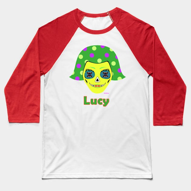 Lucy Green Baseball T-Shirt by patrou